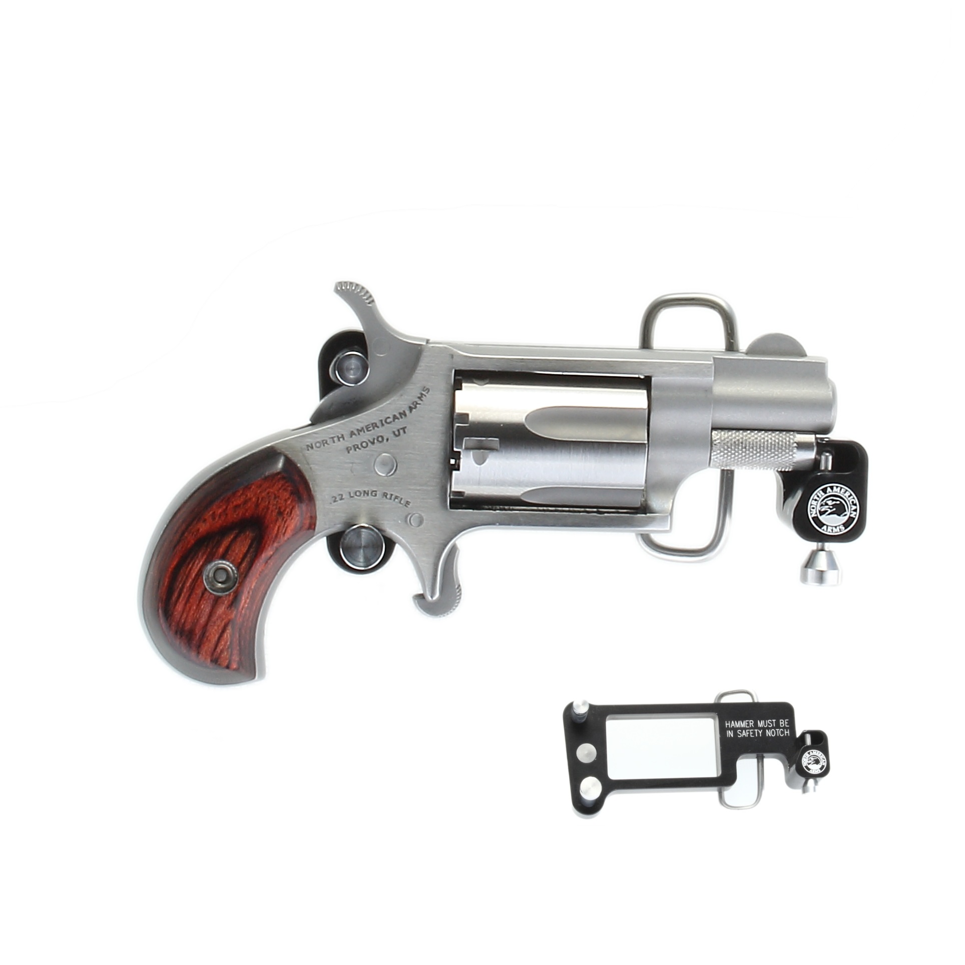 NAA Mini 22 Mag 1-1/8" Stainless Buckle Revolver-img-0