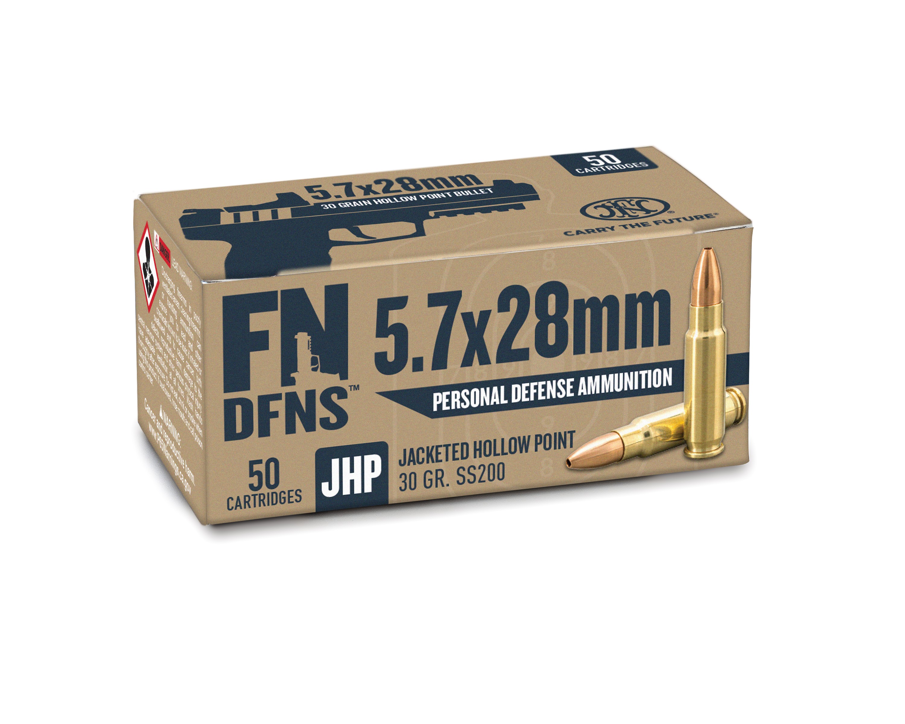 America DFNS SS200 5.7x28mm FN 30 Gr JHP Ammo